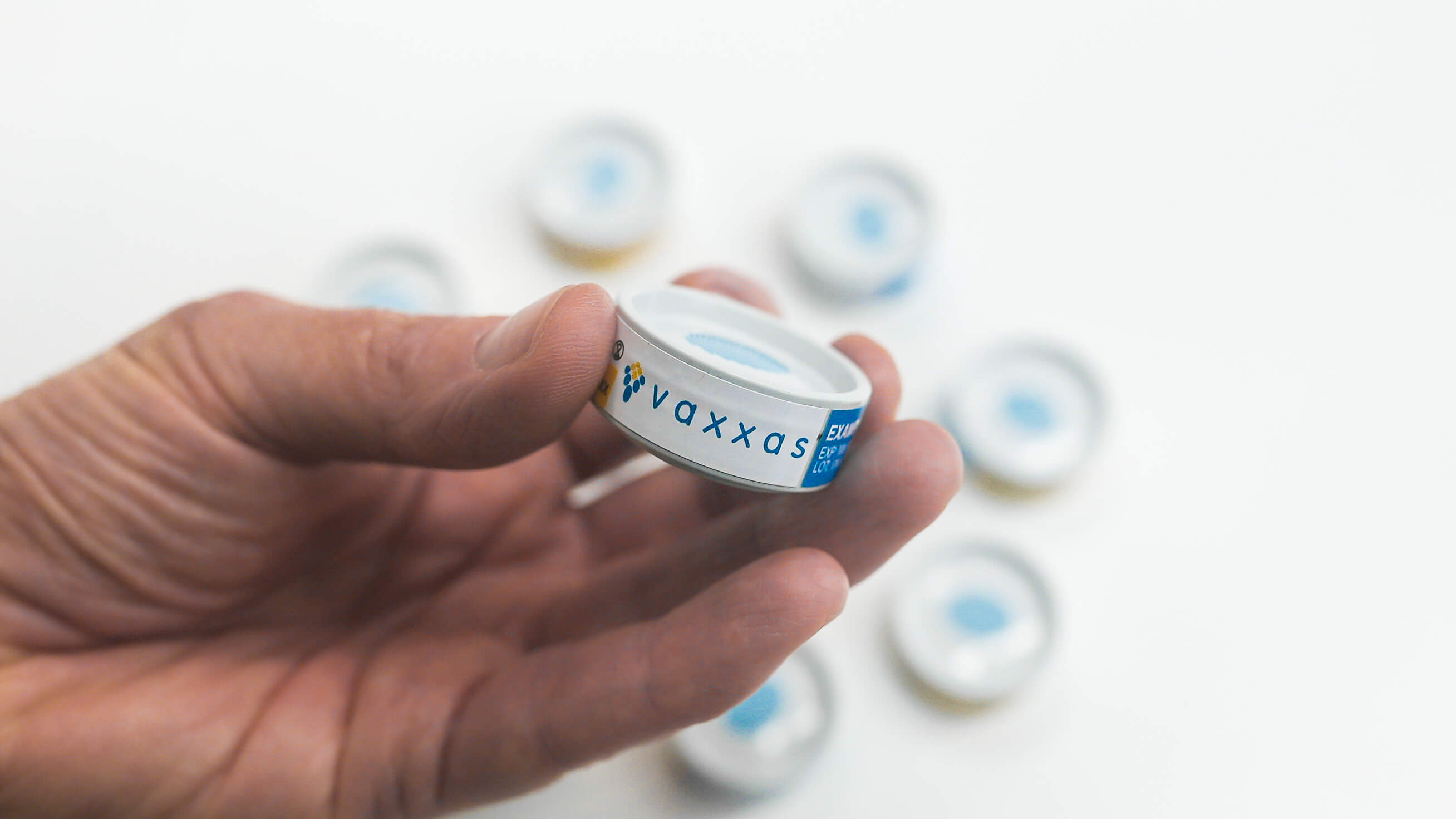 Holding a product from Vaxxas